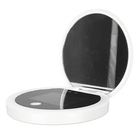 Espejo de Maquillaje con 2 Aumentos con luz LED cámara UV Espejo con Luz Espejo Cosmético Portátil para Viajes, Espejo de Mano Ideal para Pruebas de Protección Espejos de Maquillaje