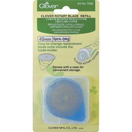 Clover 7509 Rotary Blade Refills-45mm 5/Pkg5