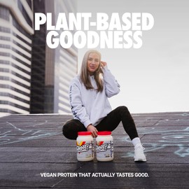 GHOST GHOST Vegan Protein Powder, Pancake Batter - 2lb, 20g of Protein - Plant-Based Pea & Organic Pumpkin Protein - -Post Workout & Nutrition Shakes, Smoothies, & Baking - Soy & Gluten-Free