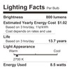 DEGNJU LED Light Bulbs Soft White 2700K, 60 Watt Equivalent