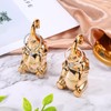 Loving Pair of Elephant Decor Small Gold Elephant Statues for