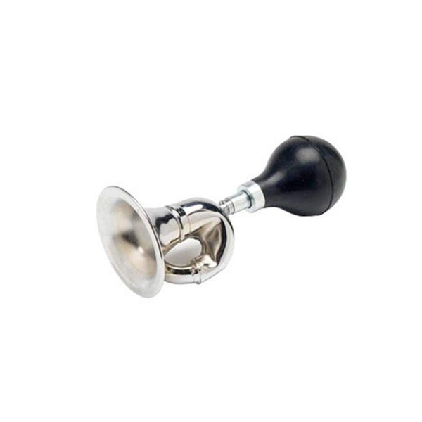 G Ganen Bugle Horn, Chrome Plated w/Black Bulb Vintage Metal Snail Air Loudspeaker Bells for Bike Vehicles Bicycles Cart