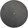 Genuine Leather Turntable Platter Mat - Charcoal Gray Suede