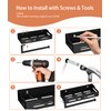 Paper Towel Holder Wall Mount for Kitchen, One-Handed Tear, Bathroom