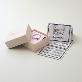 Ring New 2022 Maria Quelle Silver Heart Red You and Me Cubic Zirconia Solitaire Rosary Set Real Stone Circle Sterling Silver Plated Girls Available in 4 Sizes, Silver, Cubic Zirconia