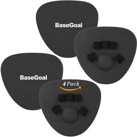 BaseGoal Softhands Foam Fielding Trainer Quik Hands Batting Baseball Infield Practice Two-Hands,4 Packs (Black)