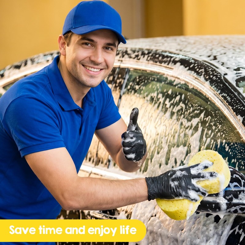 4 Pcs Car Sponges for Washing, Large Multi-Purpose Foam Cleaning