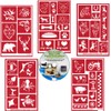 Animal Reusable Stencils 5 Pack: Horses, Sea Creatures, Farm Animals,