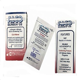 Chematics AlcoScreen02 DOT Conforming Alcohol Test (Pack of 10 Tests)