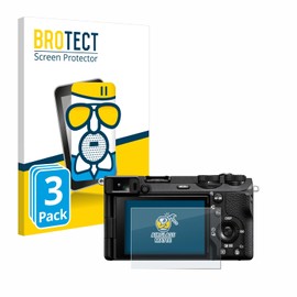BROTECT Anti-Glare Protective Glass for Sony Alpha 6700 (Pack of 3) Protective Film Tempered Glass Matt [Extremely Scratch-Resistant 9H, Anti-Reflection]