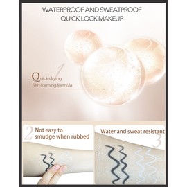 Black & White Waterproof Gel Eyeliner Pens, White Highlighter Eye Liner Pencil, Tattoo Studio Matte Long Lasting Eye Liner Eyeshadow Makeup Pencil, Valentine's Day Gifts for Women(3Pcs)