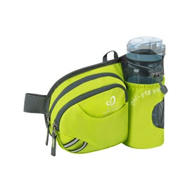 WATERFLY Riñonera Running Mujer Hombre Bolso de Cintura con Soporte para Botellas Correr Senderismo Deportiva Paseo de Perros
