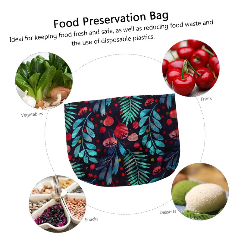 Gatuida 2 Pcs Beeswax Storage Bag Cotton Cloth Cheese Mini