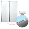 40” x 60” Wall-Mounted, Folding Whiteboard with Magnetic Surface and