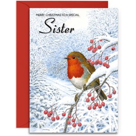 Olivia Samuel Sister Christmas Card - Medium Sized Card