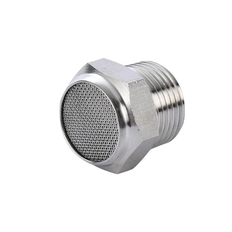 Pneumatic Silencer VA Stainless Steel 1/4 Inch Compressed Air Damper