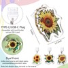 Dust Plug Charms for Kindle - 3 Pack Sunflower Pendants