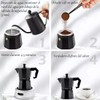 Cafetera Prensa Italiana 6 Tazas Express Manual Individual (Negra)