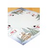 Kamaca snowmen series high-quality print motif Christmas tablecloth, winter Christmas