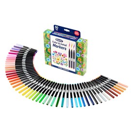 Crayola Color & Detail Marker Set (50ct) Drawing Markers for Adults, Art Markers, Graphic & Fine Tip, Gift for Teens & Adults