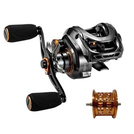 DOVIELLO GKA200 Pro Baitcaster Reels 2023 New 7.1 Gear Ratio 6+1BB Drag Clicker Sound 9KG/20LB Drag Power Fishing Reel Baitcasting Reel Right Hand Double Spools…