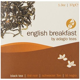 Adagio Teas Gourmet Tea Bags, English Breakfast, 15 Count