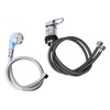 80cm Salon Shampoo Bowl Faucet 70cm Hose M Size Blue