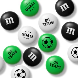 M&M'S WORLD Soccer Milk Chocolate Candy Party Favors, set of 30, for Soccer Party Decor, Gifts, Favors, or Sports Theme Birthday