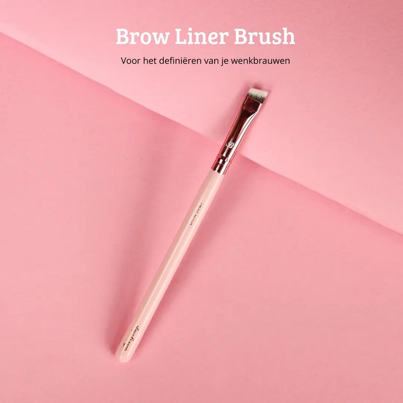 Boozyshop Pink &amp; Rose Gold Brow Liner Brush