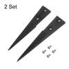 HARFINGTON 2pair Replaceable Ceramic Tweezer Tips 1.6" Length Carbon Fiber