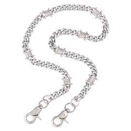 DICOSMETIC 1Pc Biker Wallet Chain Heavy Duty Pocket Chain Stainless Steel Punk Style Jeans Chains Fashion Wallet Chains for Jeans Streetwear and Rock Clothing Accessories, 65cm