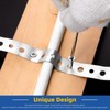 Glarks 54pcs 11/16inch x 10Feet Galvanized Metal Pipe Strap with