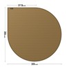FLASLD Fireproof Wood Burning Stove Mat 40×40 inch Half Round