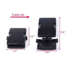 CHEDA Car Rear Slider Quarter Window Lock Latch Compatible with Toyota Tacoma Pickup T100 Direct Replacement, Black