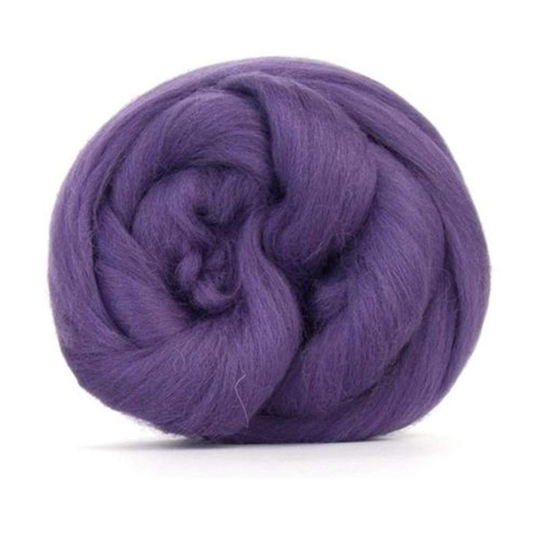Heather (light Purple merino wool roving/tops - 50gm. Great for wet felting/needle felting, and hand spinning projects.