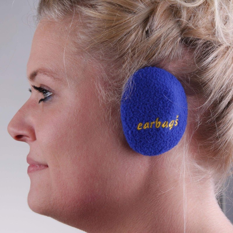 earbags Ear Warmers Logo, blue
