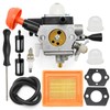 Vkinman 4180-120-0615 Carburetor Kit, Replacement for Stihl FS89 FS89R FS91