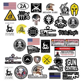 OwnTheAvenue 15 Random 2nd Amendment Vinyl Decal Stickers Lot Pack Molon Labe Model: 5TH