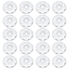 20 Pieces Heat Shield Clips Exhaust Heat Shield Clip Nut Washers Metal Locking Star Washers Underbody Heat Shield Clips Fasteners Fixing Clips for VW 30mm