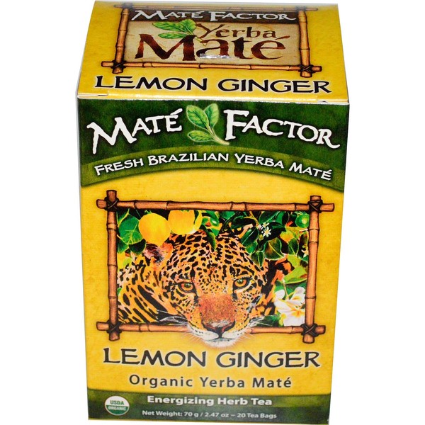 THE MATE FACTOR Lemon Ginger, 20 Count