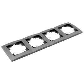 McPower Frame | Flair | 4-Way Switch Frame, Socket Frame, Anthracite Matt, Modern Design, Easy Assembly