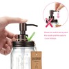 Amolliar Mason Jar Liquid Soap Dispensers, Rustproof Stainless Steel Mason