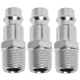 Compressed Air Coupling Alloy Steel with Male Thread 1/4 Inch Alloy Steel AG 1/4 Inch Coupling Plug Coupling Socket Hose Connector Valve Socket Thread Plug