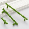 AchNau 10pcs Cabinet Handles Hole Centers 3-3/4",Bamboo Shape Kitchen Cupboard