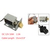 YXQ DC 12V 16W Solenoid Electric Door Lock Open Frame
