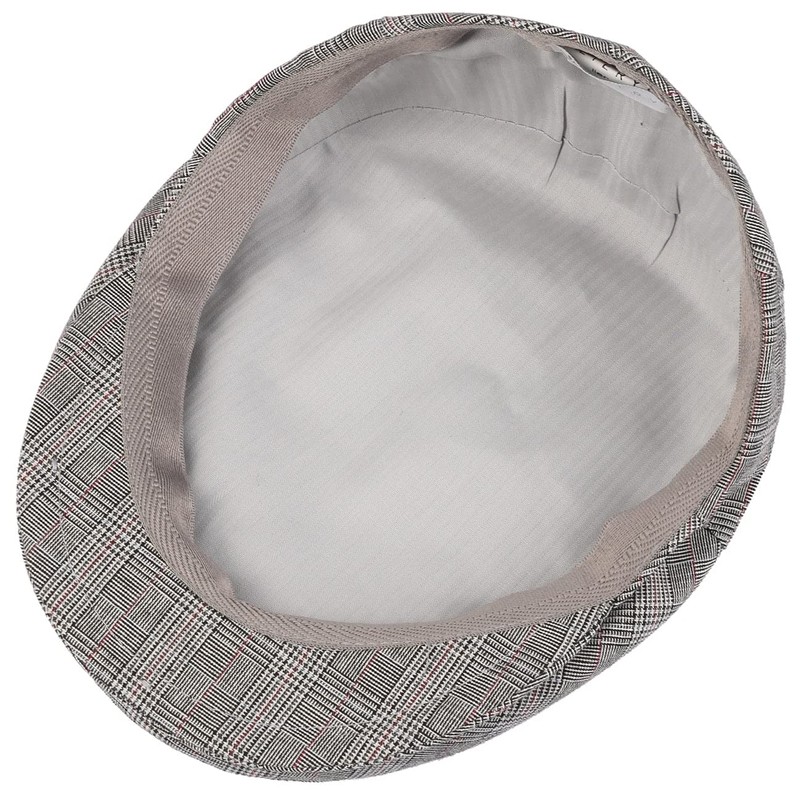 Lipodo Devron Men's Checked Flat Cap - Made in Italy