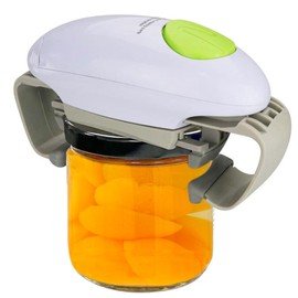 Strong Tough Electric Tin Opener Hand Free, Kitchen Gadget for One Button Automatically Open Any Size Can, Portable Bottle Opener for Cook, Housewive, Senior, Children, People Suffering From Arthritis