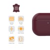 ARMOR Leather Case for AirPods (3rd Gen) (Bordeaux Red)