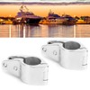 2Pcs Bimini Top Jaw Slide Clamp Steel Boat Hardware Fitting