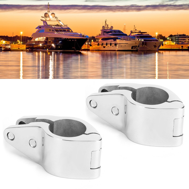 2Pcs Bimini Top Jaw Slide Clamp Steel Boat Hardware Fitting
